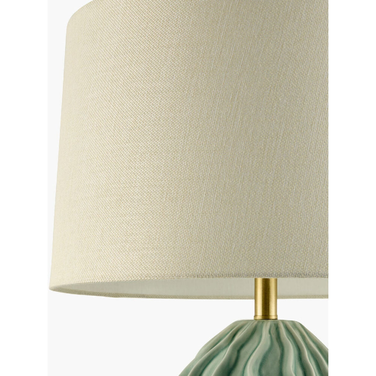 Modern European furniture - Green Ceramic Embossed Table Lamp - www.oroa.com