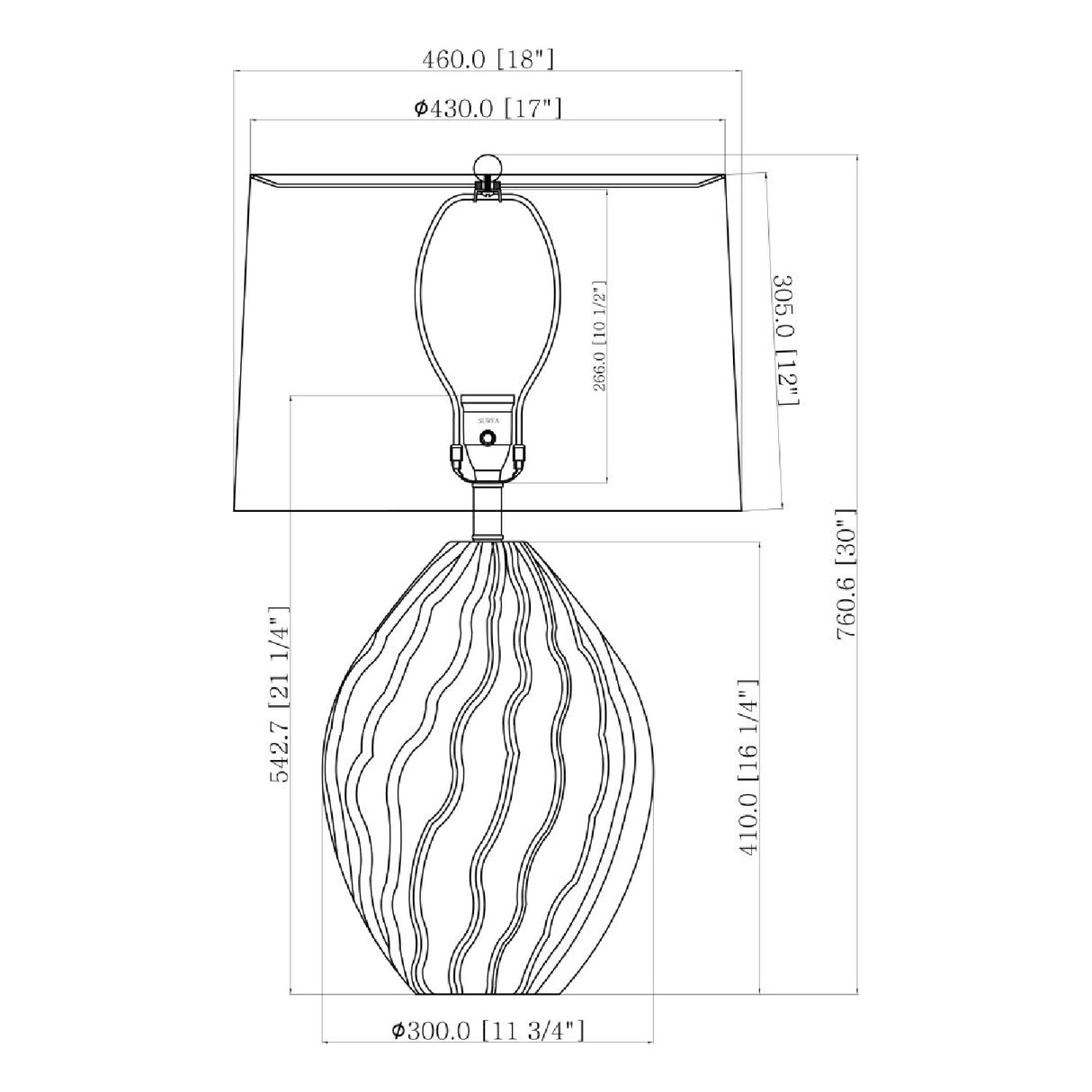 Green Ceramic Embossed Table Lamp | Oroa.com