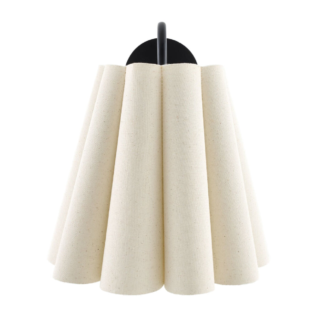 Modern European furniture - Pleated Cream Linen Wall Lamp - www.oroa.com