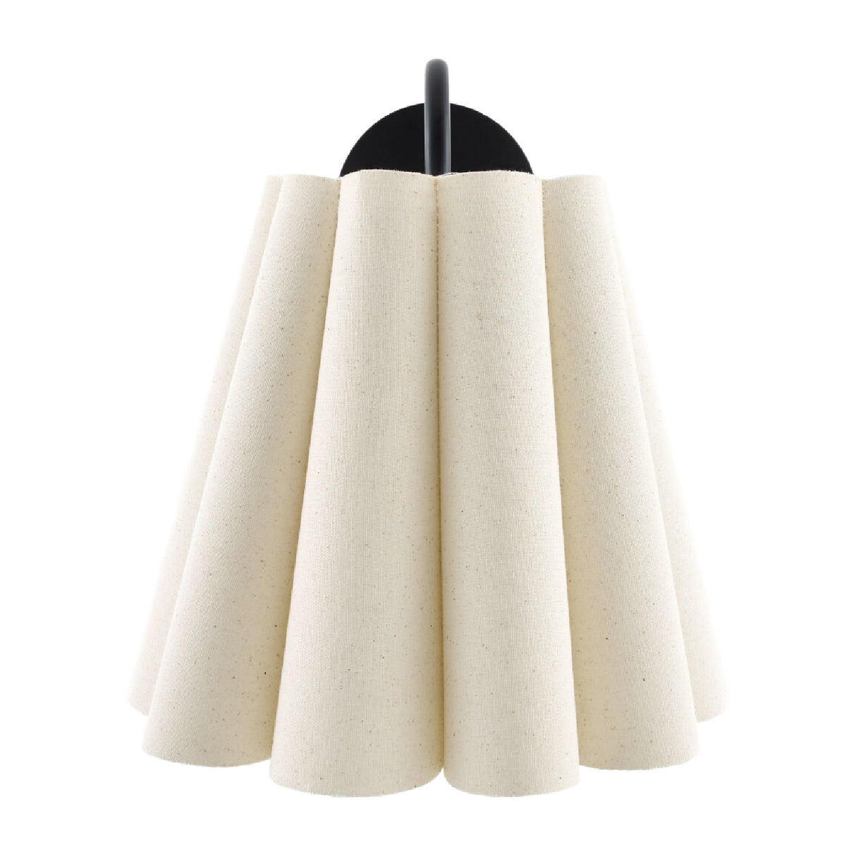 Modern European furniture - Pleated Cream Linen Wall Lamp - www.oroa.com