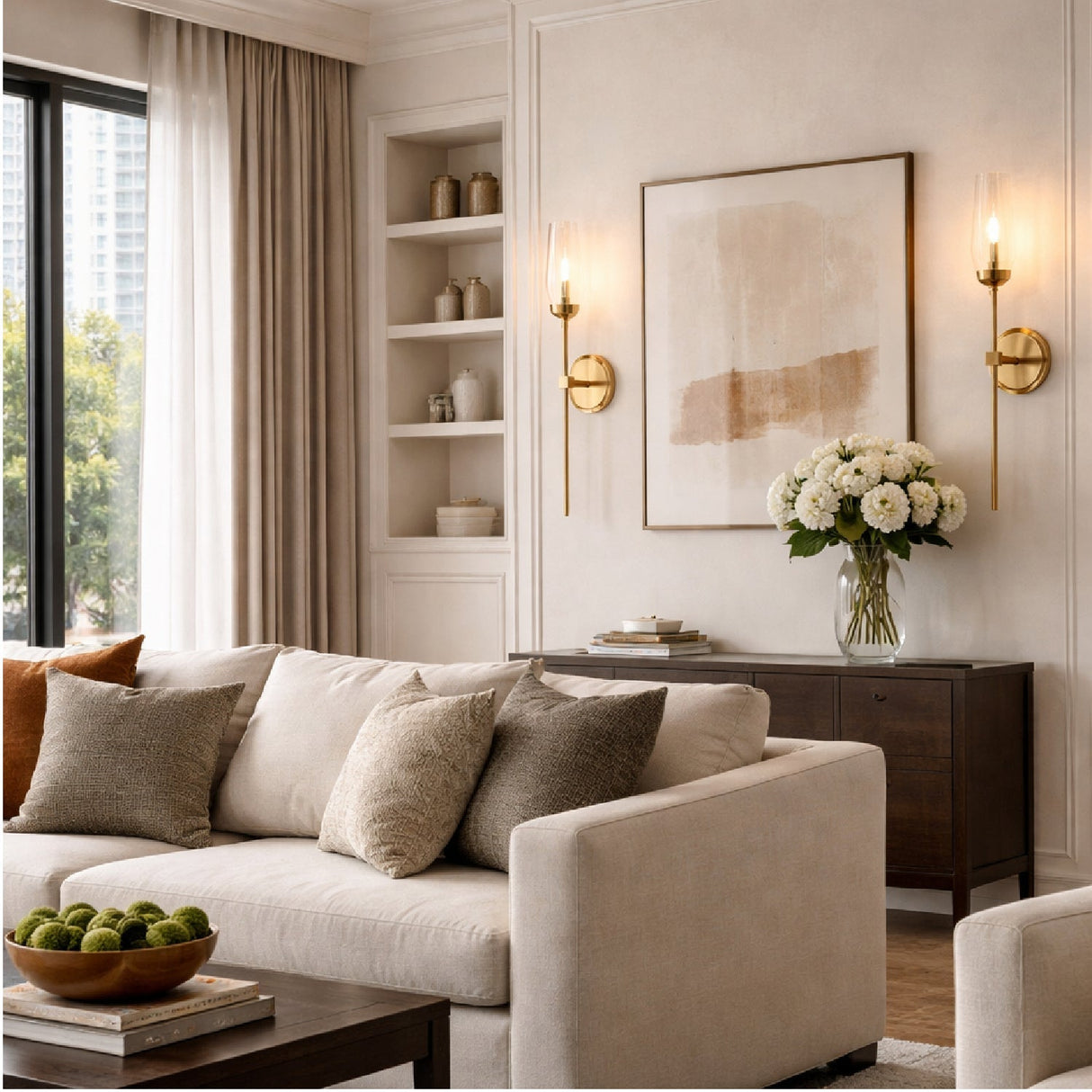 Modern European furniture - Clear Glass Shade Wall Lamp - www.oroa.com