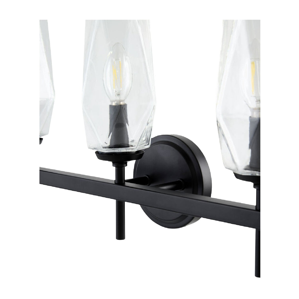 Modern European furniture - Faceted Clear Glass Wall Lamp - www.oroa.com