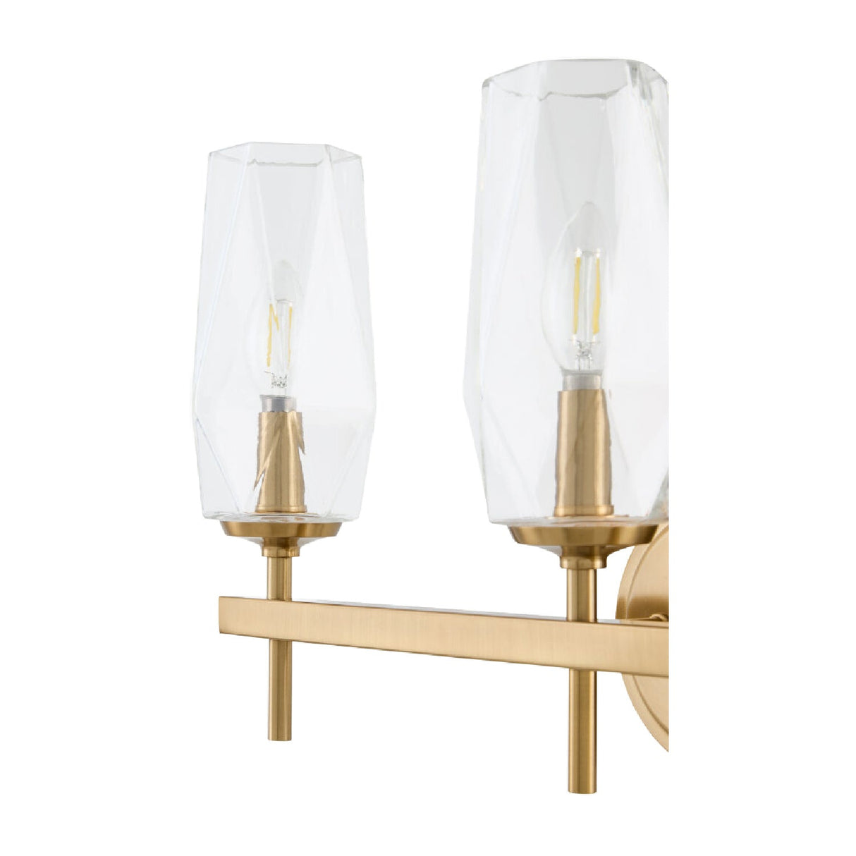 Modern European furniture - Faceted Clear Glass Wall Lamp - www.oroa.com