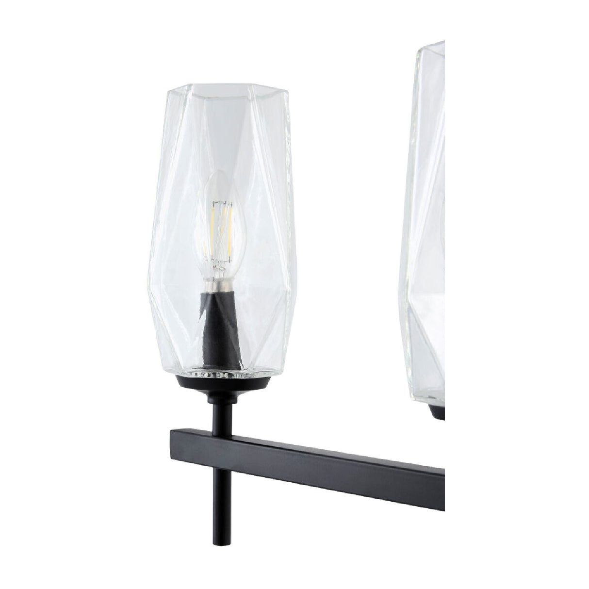 Modern European furniture - Faceted Clear Glass Wall Lamp - www.oroa.com