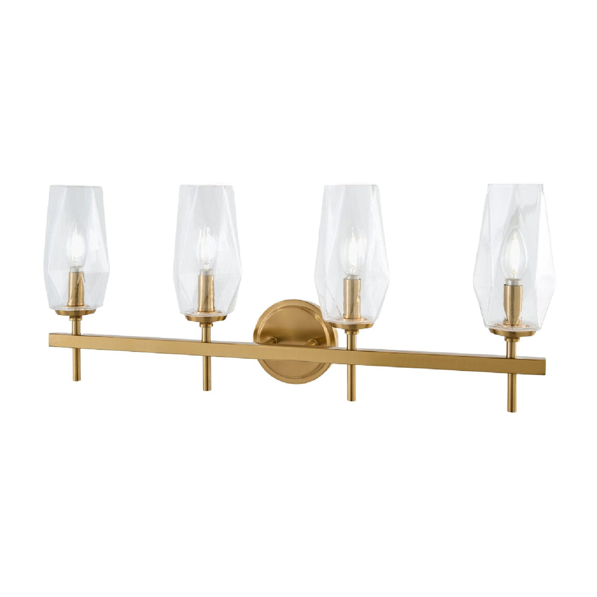 Modern European furniture - Faceted Clear Glass Wall Lamp - www.oroa.com