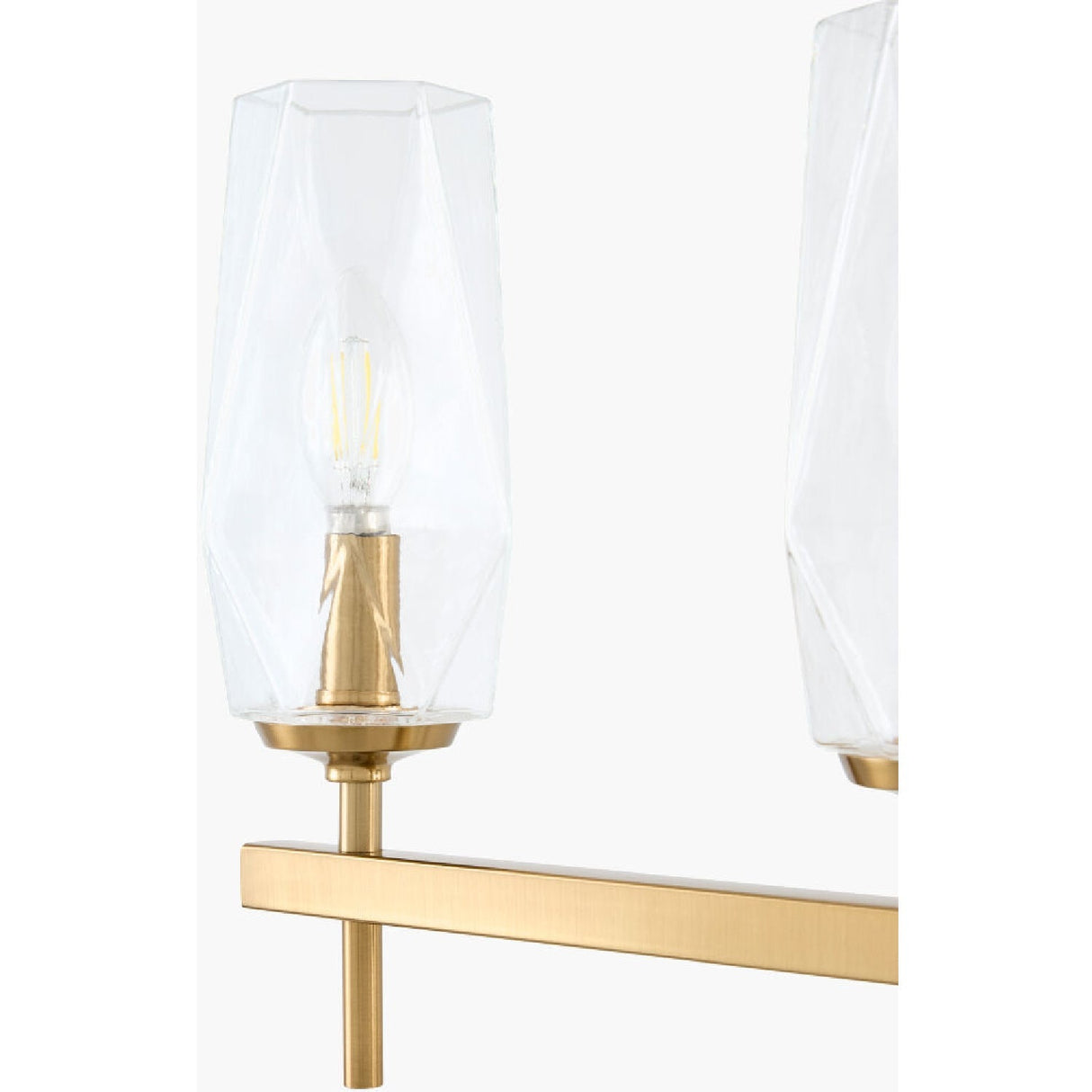 Modern European furniture - Faceted Clear Glass Wall Lamp - www.oroa.com