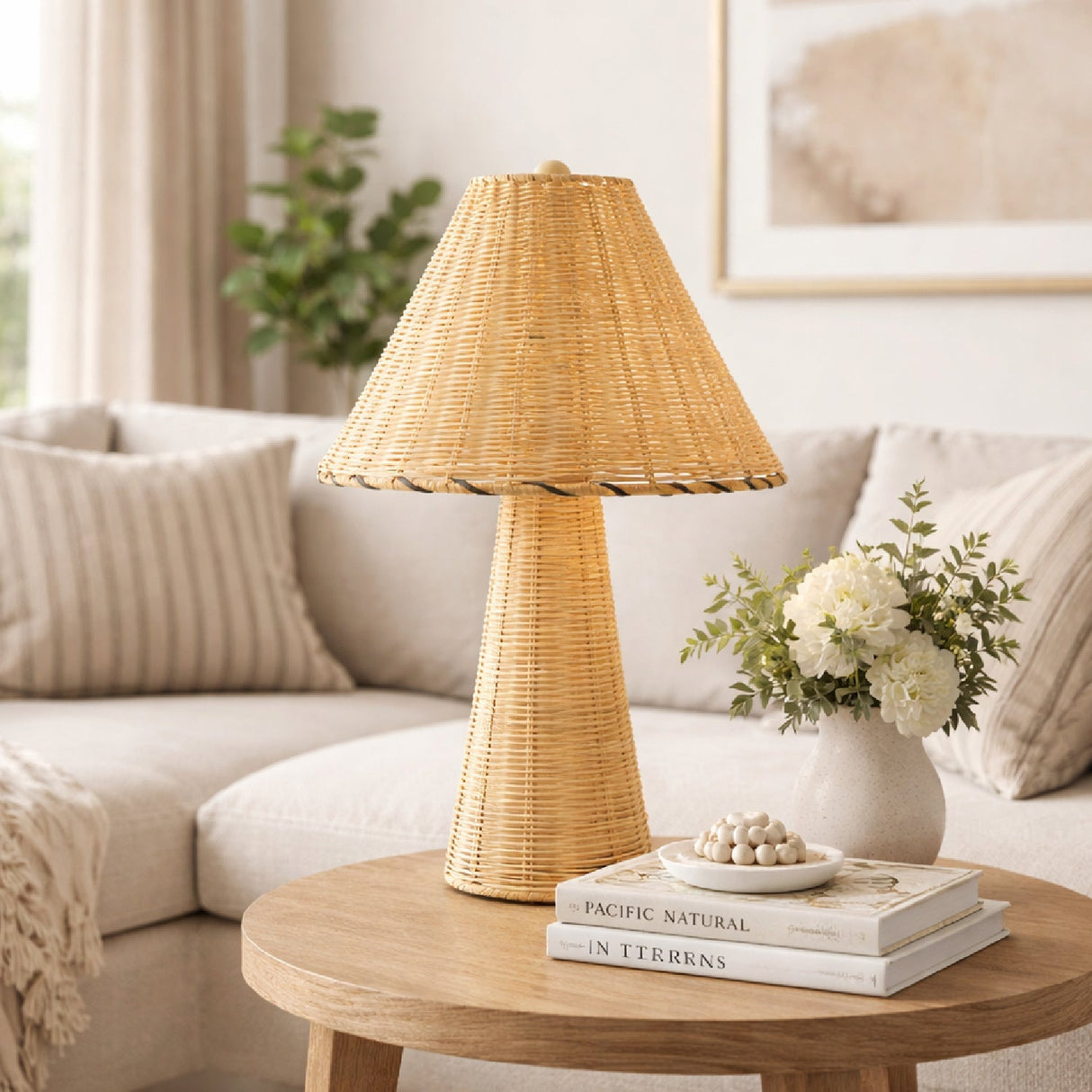 Modern European furniture - Rattan Accent Table Lamp - www.oroa.com