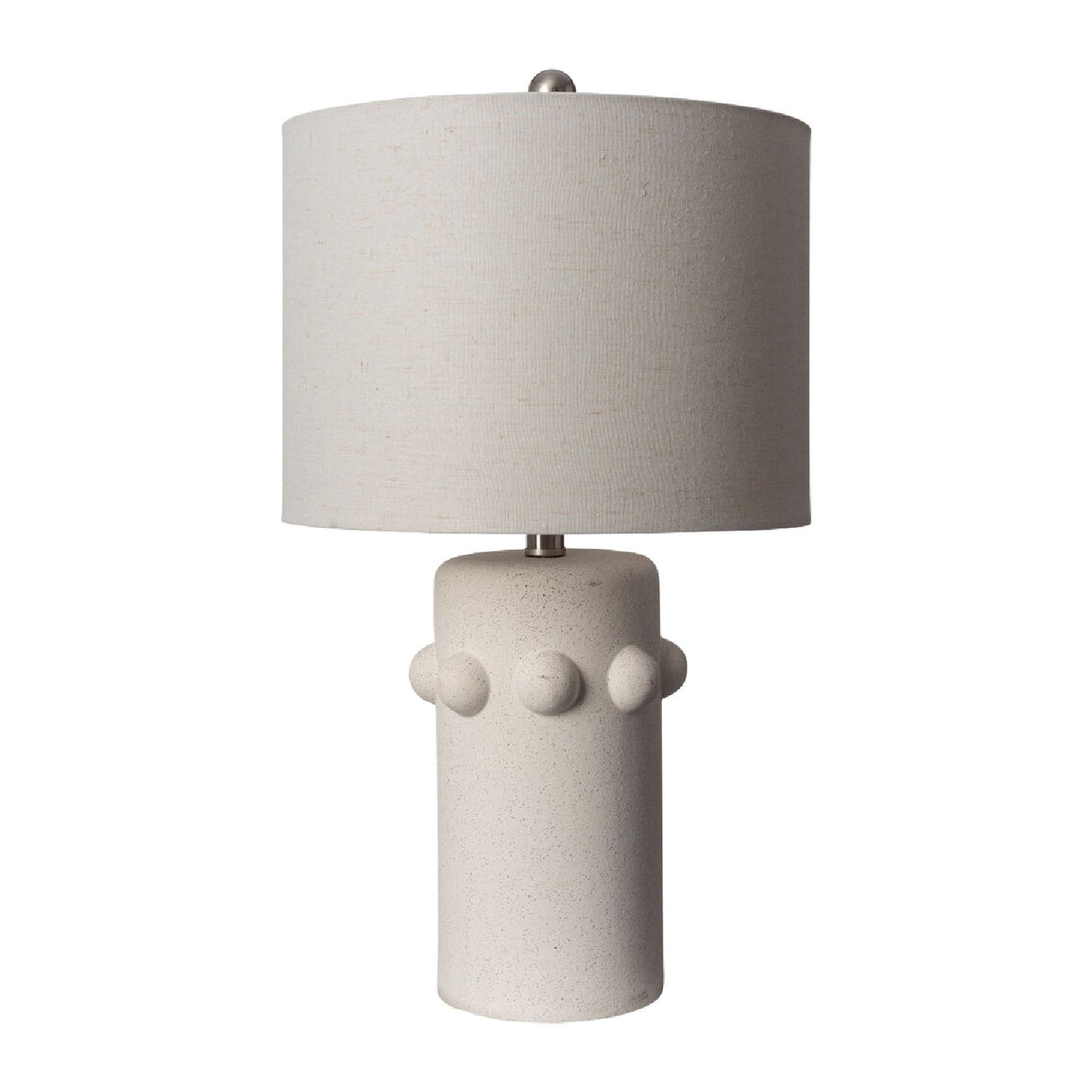 Modern European furniture - Cream Ceramic Linen Table Lamp - www.oroa.com