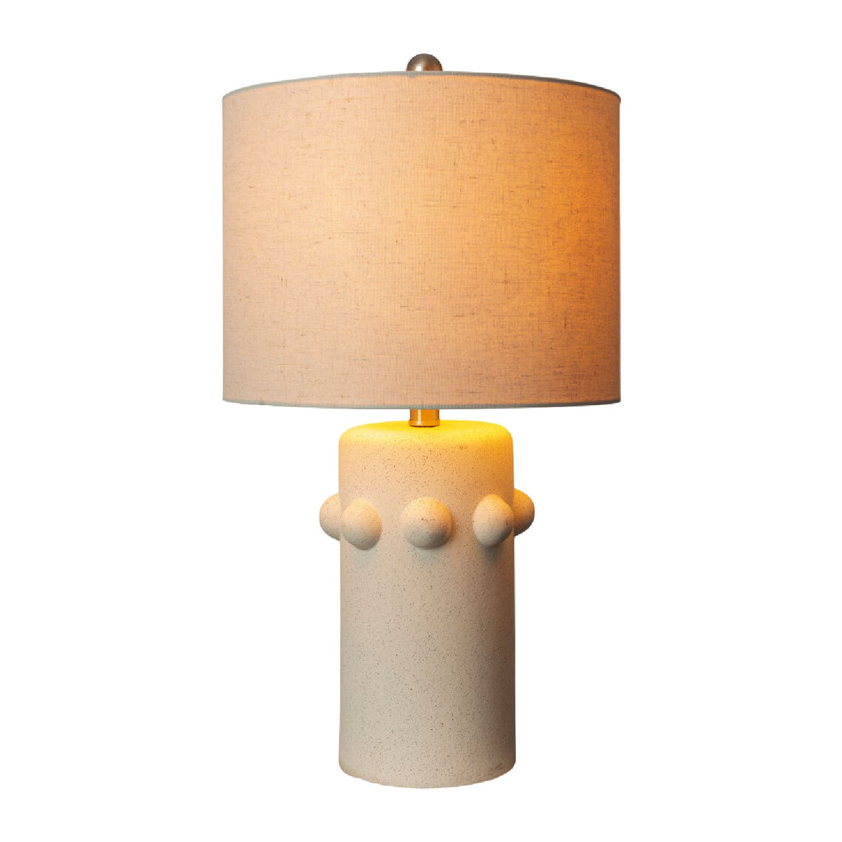 Modern European furniture - Cream Ceramic Linen Table Lamp - www.oroa.com