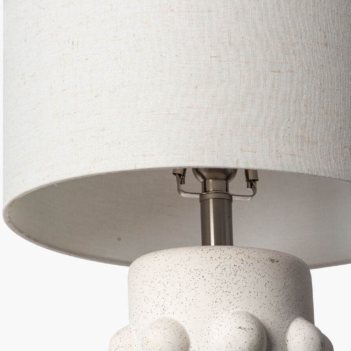 Modern European furniture - Cream Ceramic Linen Table Lamp - www.oroa.com