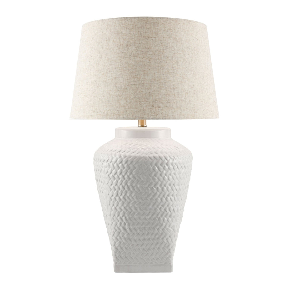 Modern European furniture - Embossed Pattern Ceramic Table Lamp - www.oroa.com