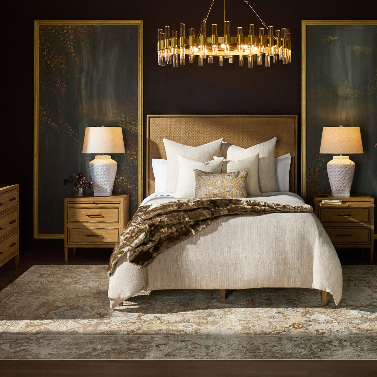 Modern European furniture - Embossed Pattern Ceramic Table Lamp - www.oroa.com