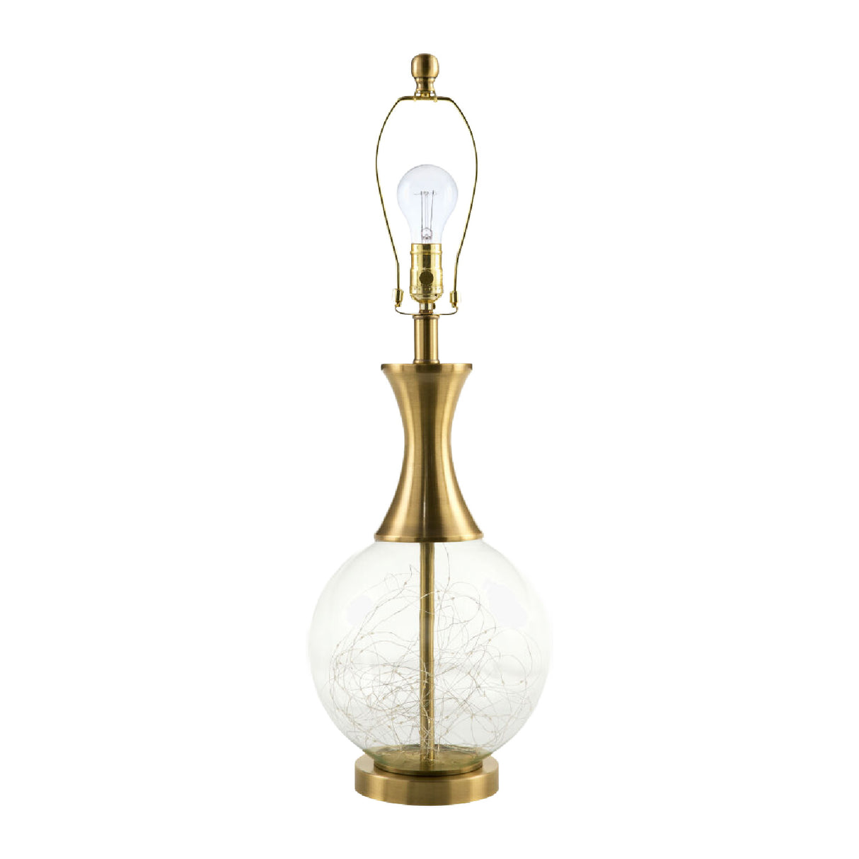 Modern European furniture - Clear Glass Base Table Lamp L - www.oroa.com | Oroa.com