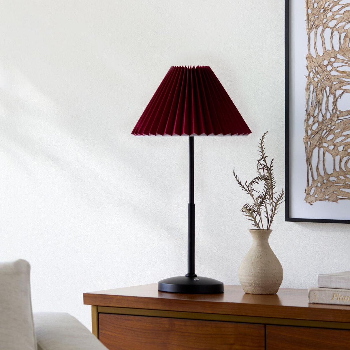 Modern European furniture - Pleated Fabric Table Lamp - www.oroa.com