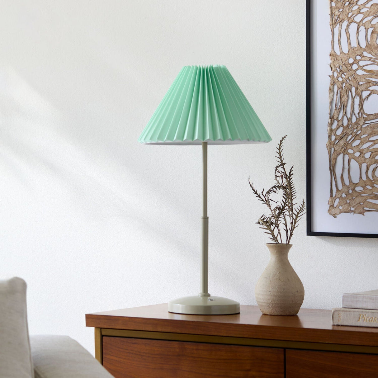 Modern European furniture - Pleated Fabric Table Lamp - www.oroa.com