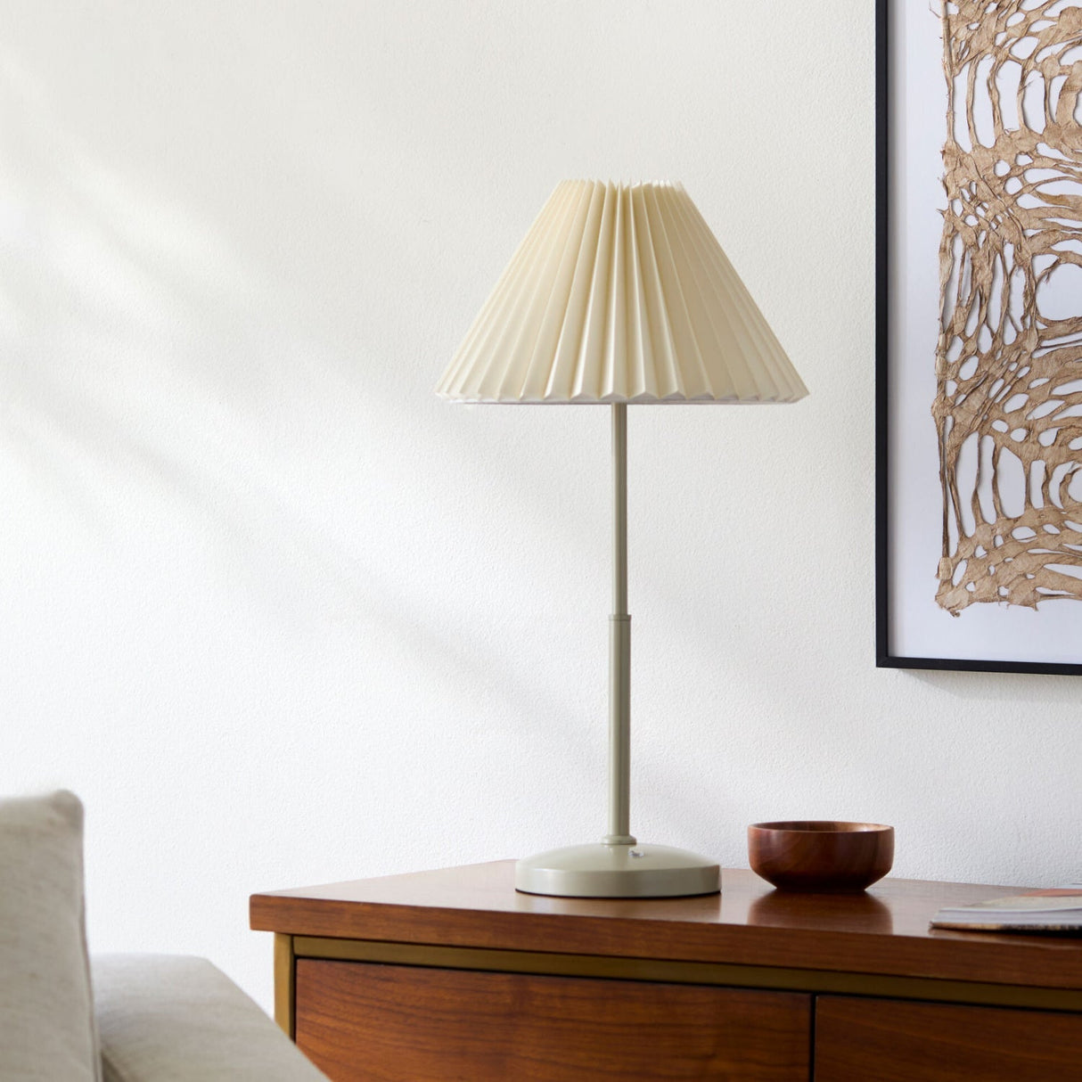 Modern European furniture - Pleated Fabric Accent Table Lamp - www.oroa.com