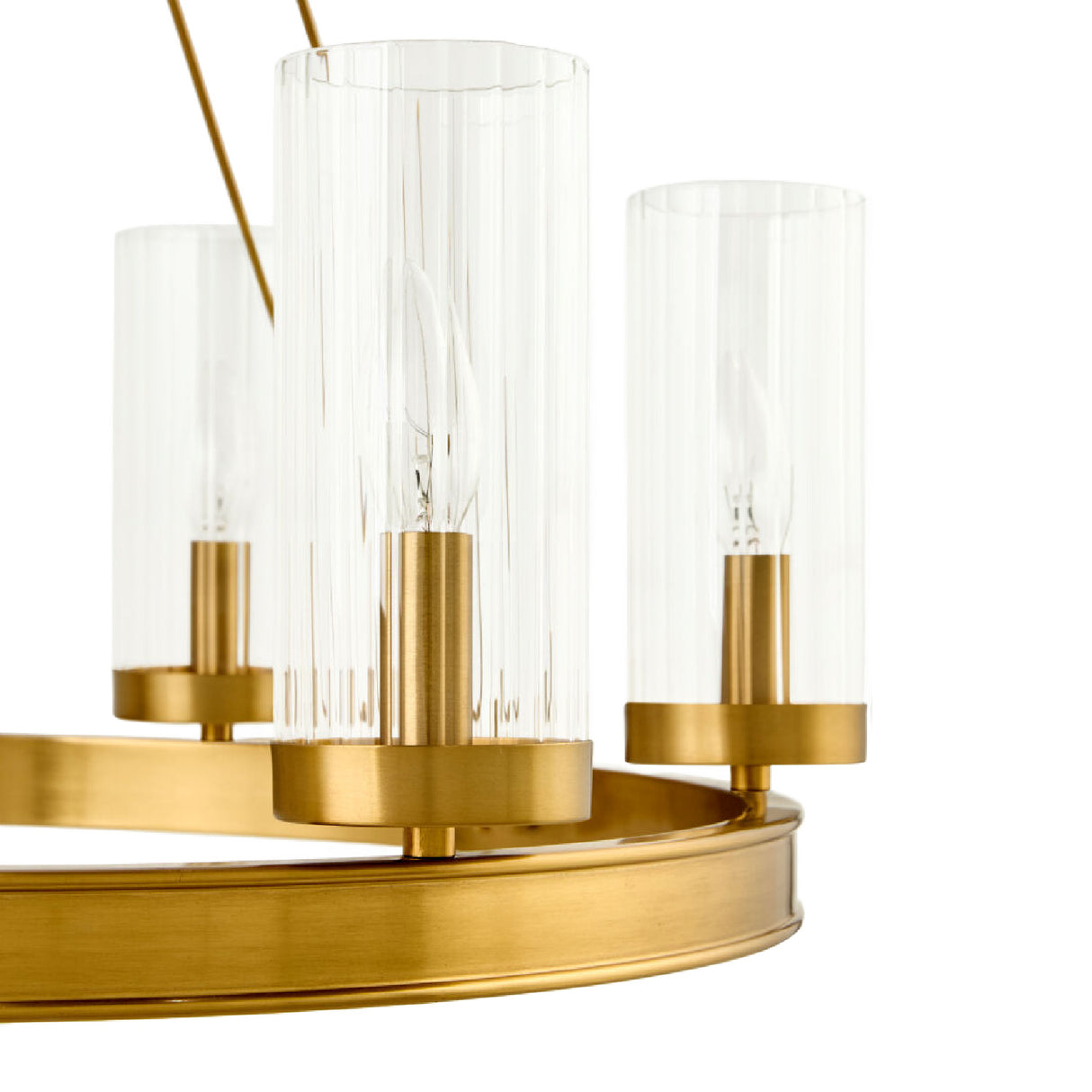 Modern European furniture - Cylindrical Glass 8-Light Chandelier S - www.oroa.com