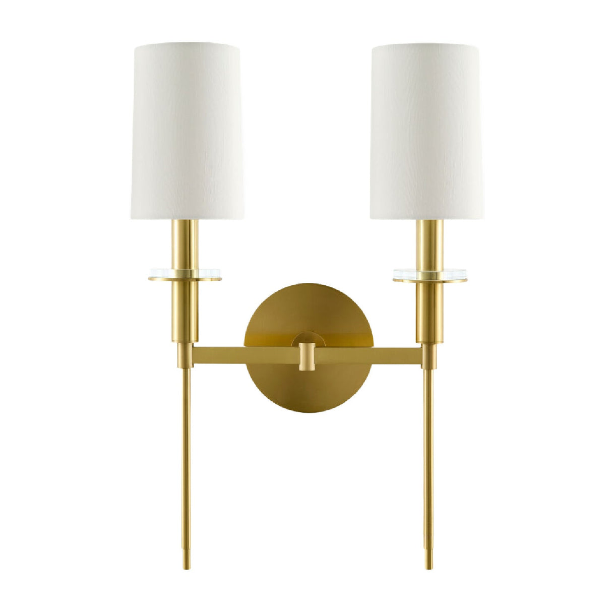 Modern European furniture - White Dual-Shade Wall Lamp - www.oroa.com