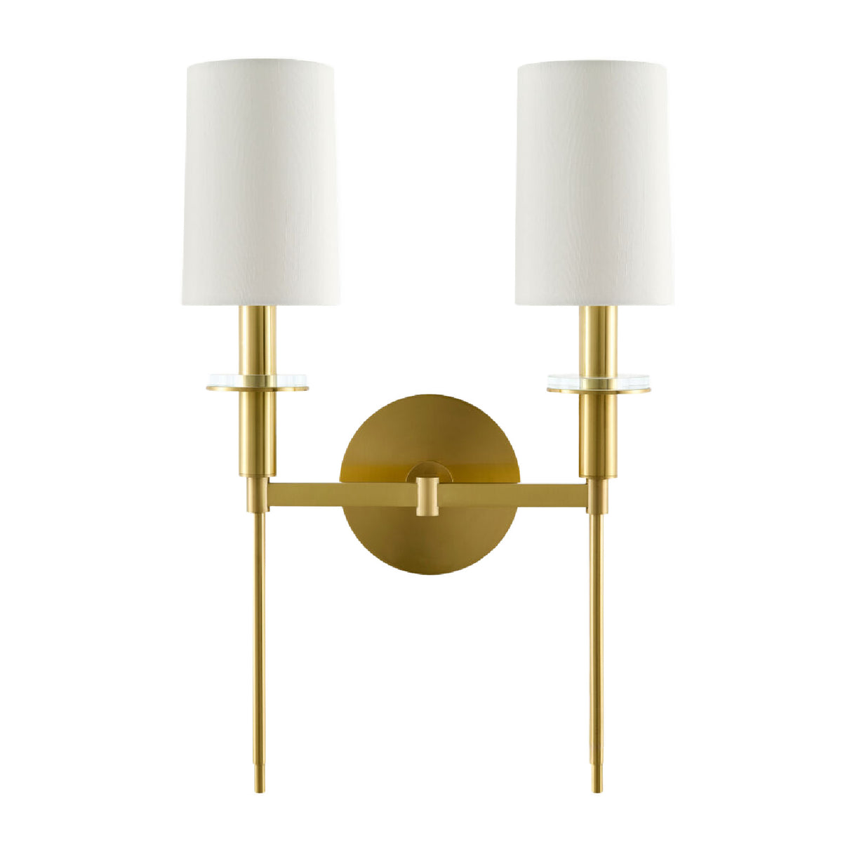 Modern European furniture - White Dual-Shade Wall Lamp - www.oroa.com