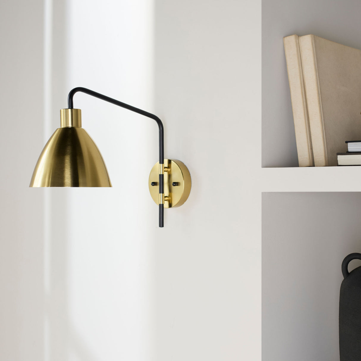 Modern European furniture - Gold Shade Wall Lamp - www.oroa.com