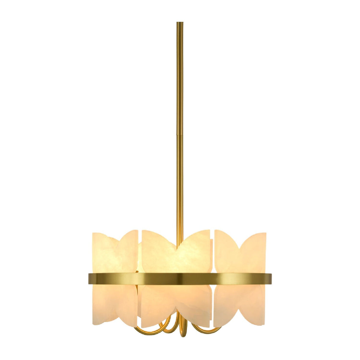 Modern European furniture - White Stone 4-Light Pendant Lamp - www.oroa.com