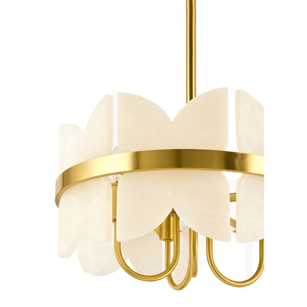 Modern European furniture - White Stone 4-Light Pendant Lamp - www.oroa.com