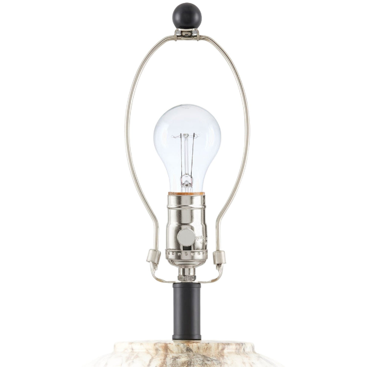 Modern European furniture - Glazed Brown Ceramic Table Lamp - www.oroa.com
