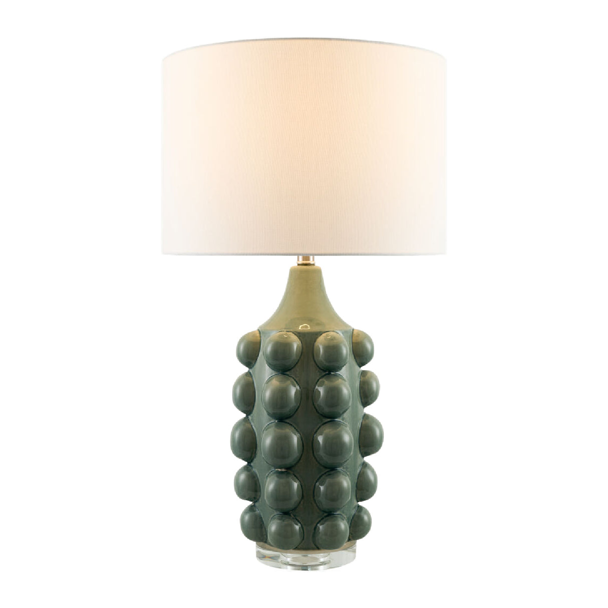 Modern European furniture - Embellished Green Ceramic Table Lamp - www.oroa.com