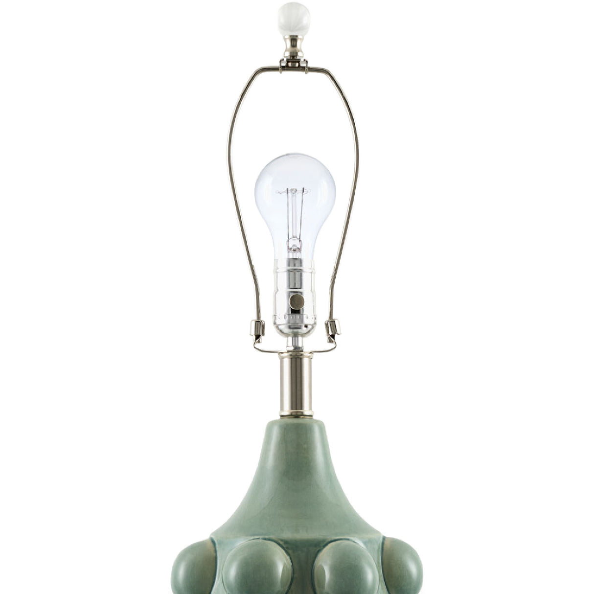 Modern European furniture - Embellished Green Ceramic Table Lamp - www.oroa.com