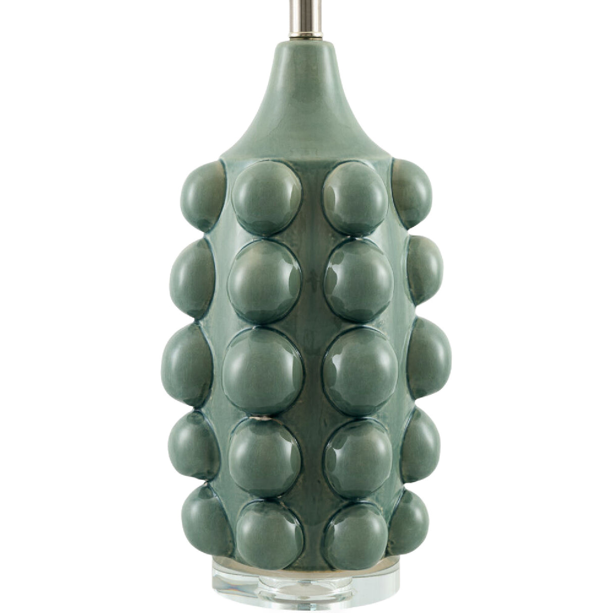 Modern European furniture - Embellished Green Ceramic Table Lamp - www.oroa.com