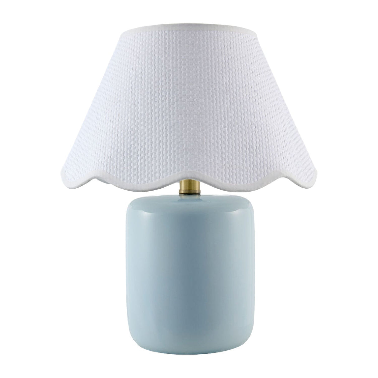 Modern European furniture - Scalloped Seagrass Ceramic Table Lamp - www.oroa.com
