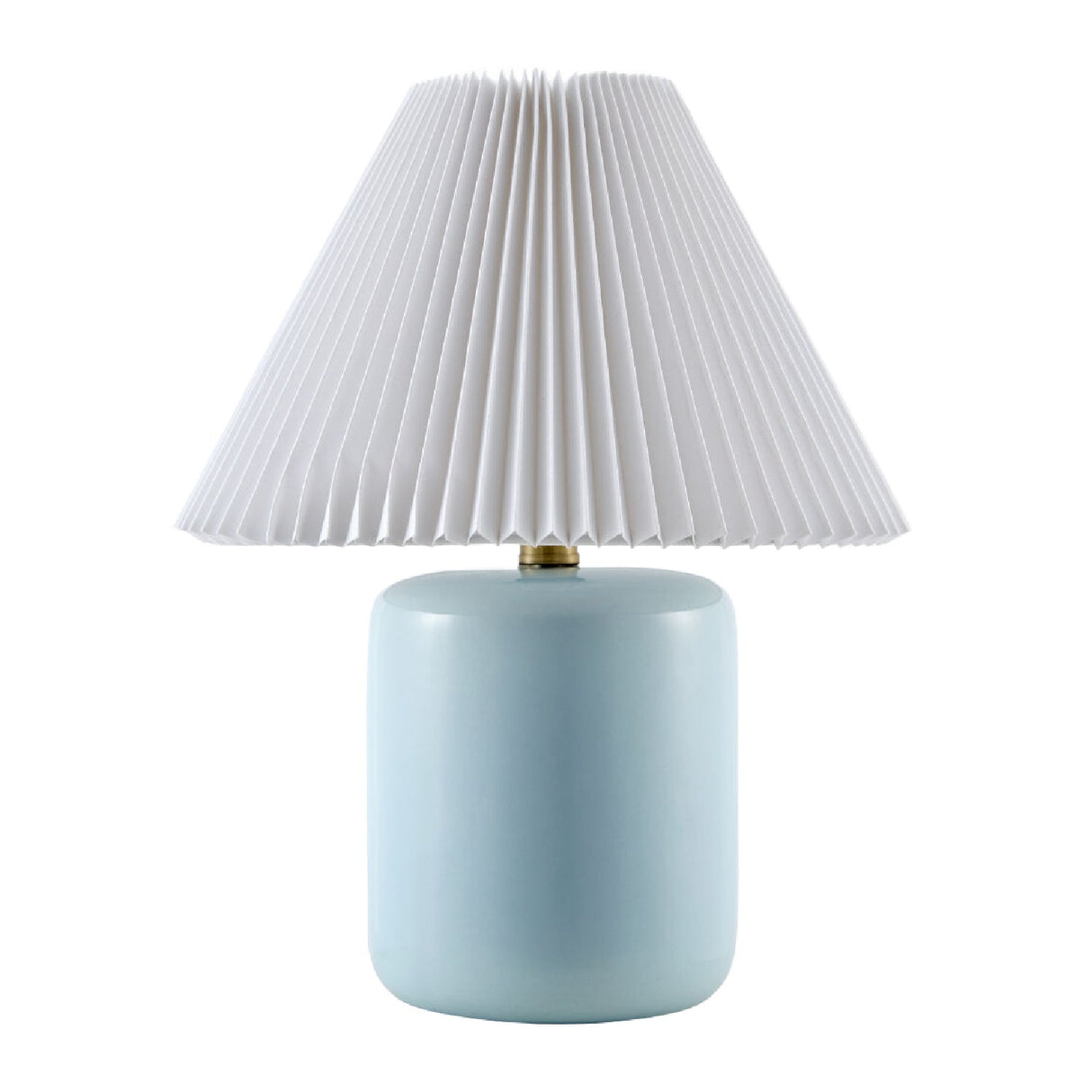 Modern European furniture - Ceramic Pleated Linen Table Lamp - www.oroa.com