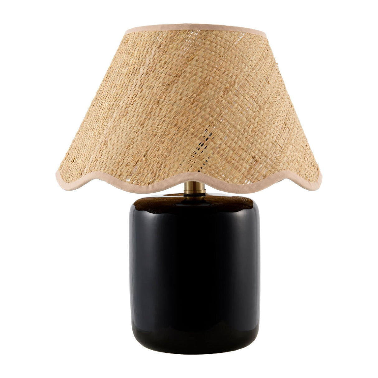 Scalloped Edge Seagrass Table Lamp | Kuda Home Marivela | Oroa.com