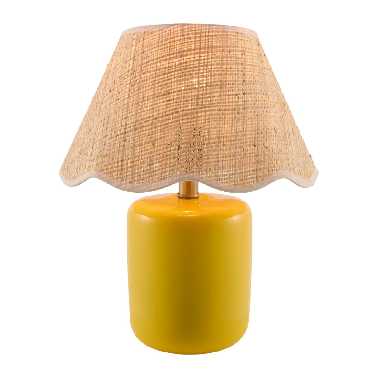 Modern European furniture - Scalloped Edge Seagrass Table Lamp - www.oroa.com
