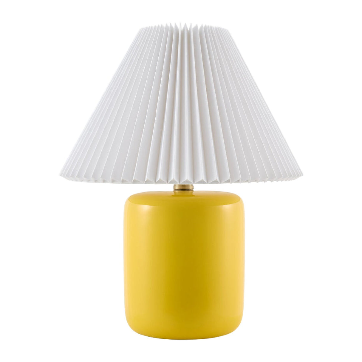 Modern European furniture - Ceramic Pleated Linen Table Lamp - www.oroa.com
