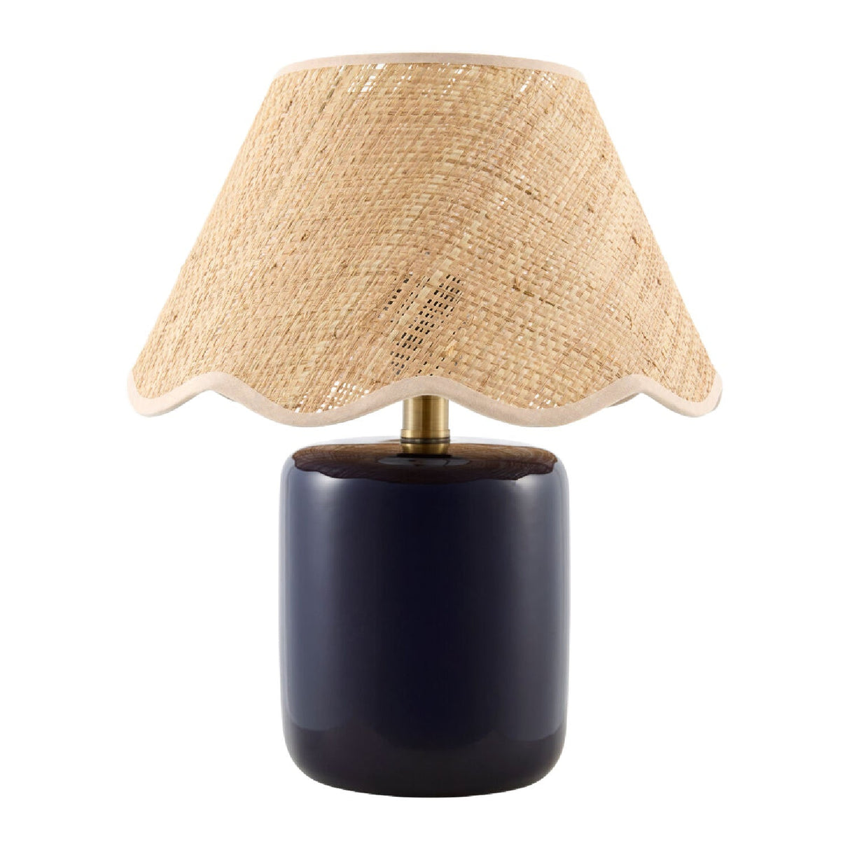 Scalloped Edge Seagrass Table Lamp | Kuda Home Marivela | Oroa.com