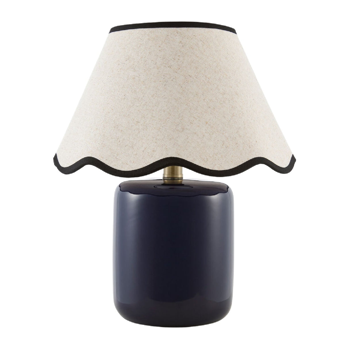 Modern European furniture - Scalloped Linen Ceramic Table Lamp - www.oroa.com