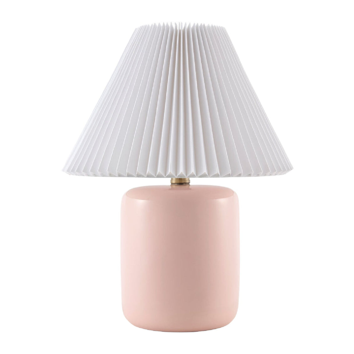 Modern European furniture - Ceramic Pleated Linen Table Lamp - www.oroa.com