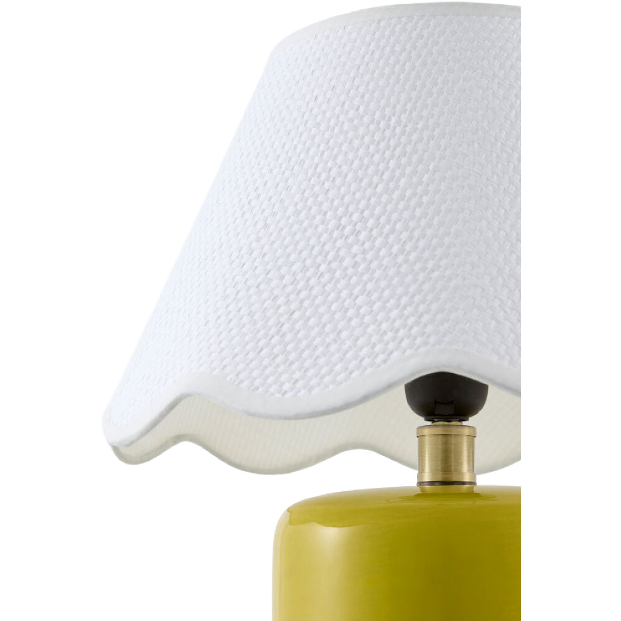 Modern European furniture - Scalloped Seagrass Ceramic Table Lamp - www.oroa.com