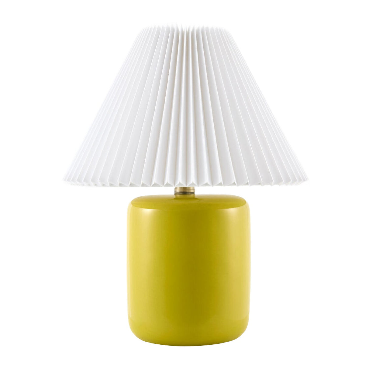 Modern European furniture - Ceramic Pleated Linen Table Lamp - www.oroa.com