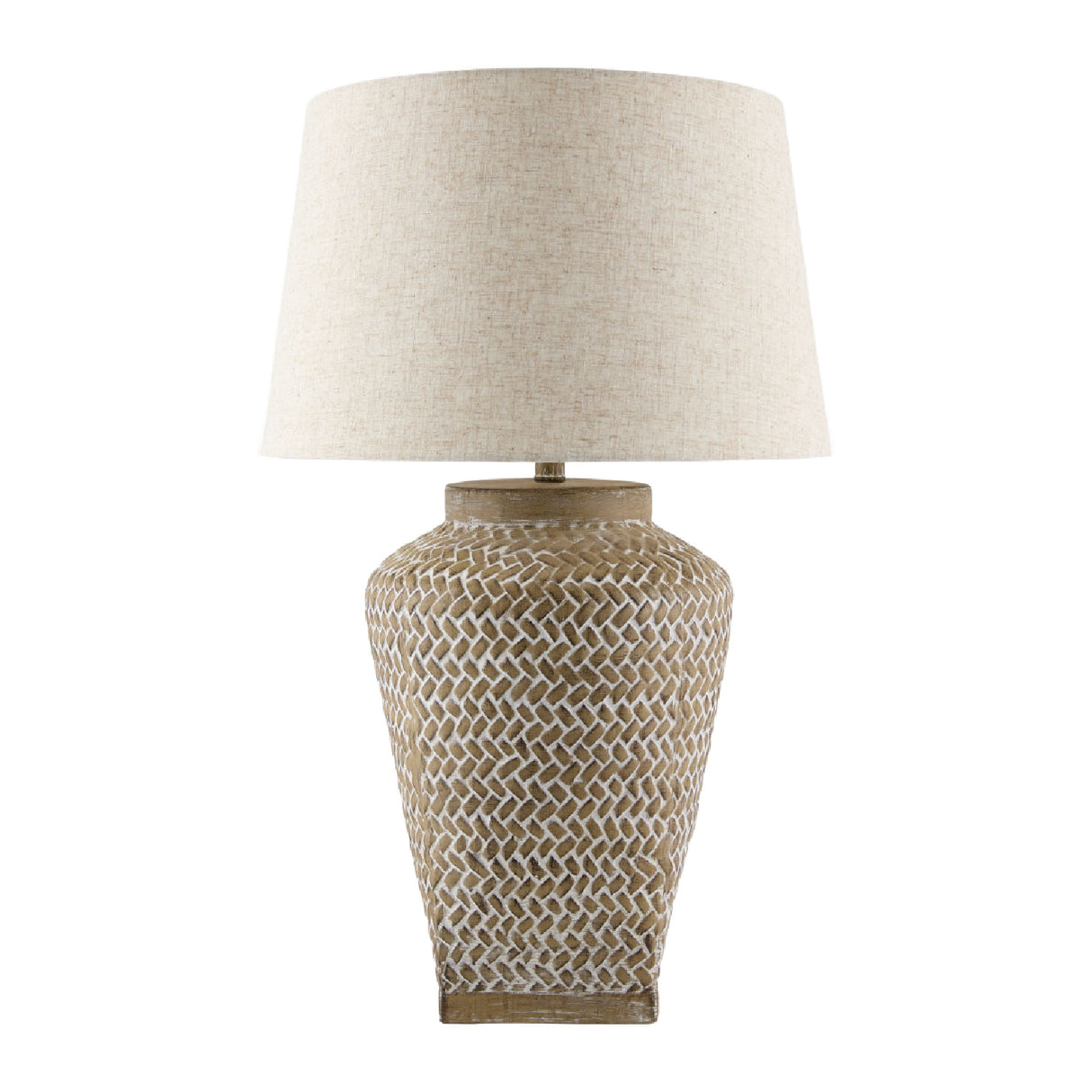 Modern European furniture - Carved Ceramic Accent Table Lamp - www.oroa.com