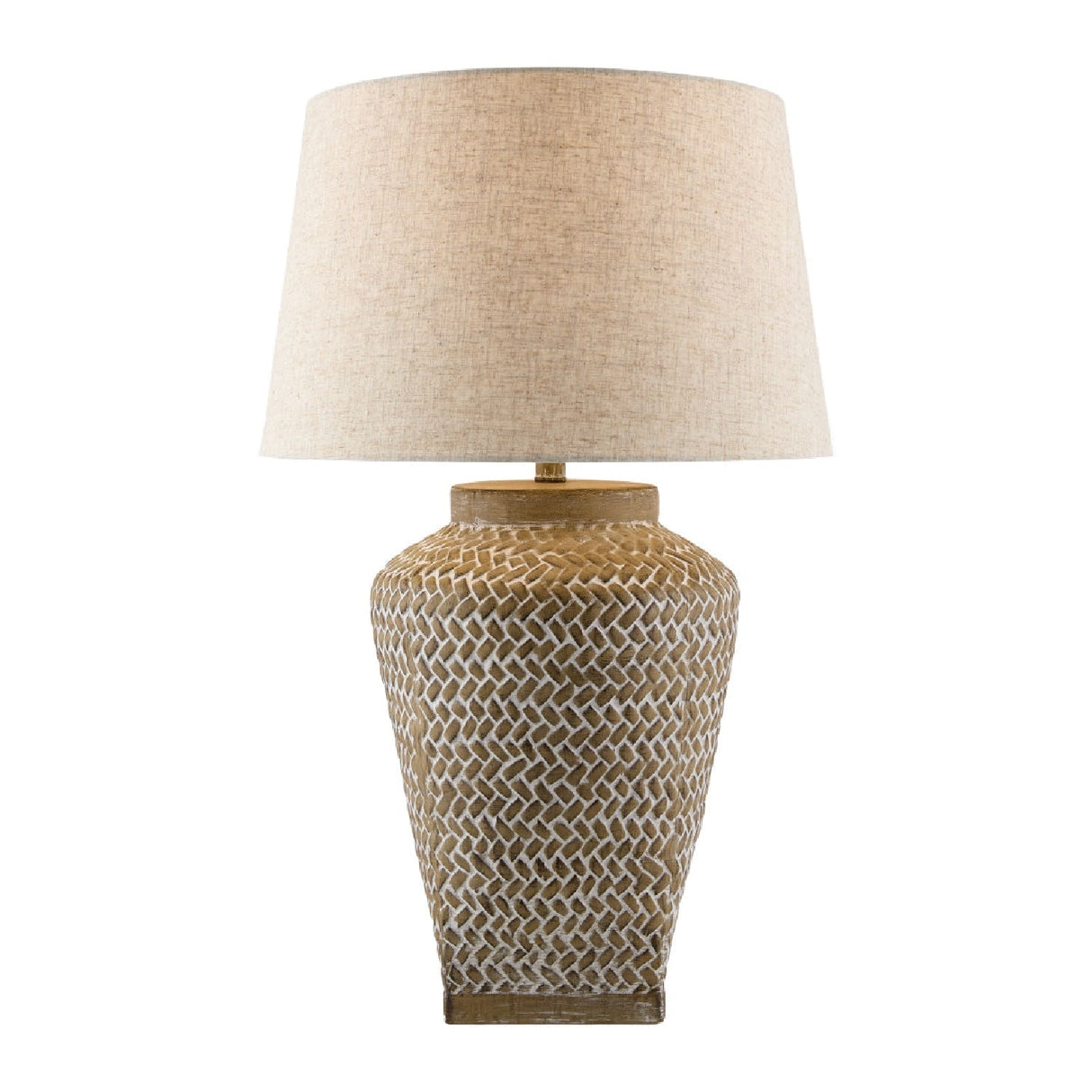 Modern European furniture - Carved Ceramic Accent Table Lamp - www.oroa.com