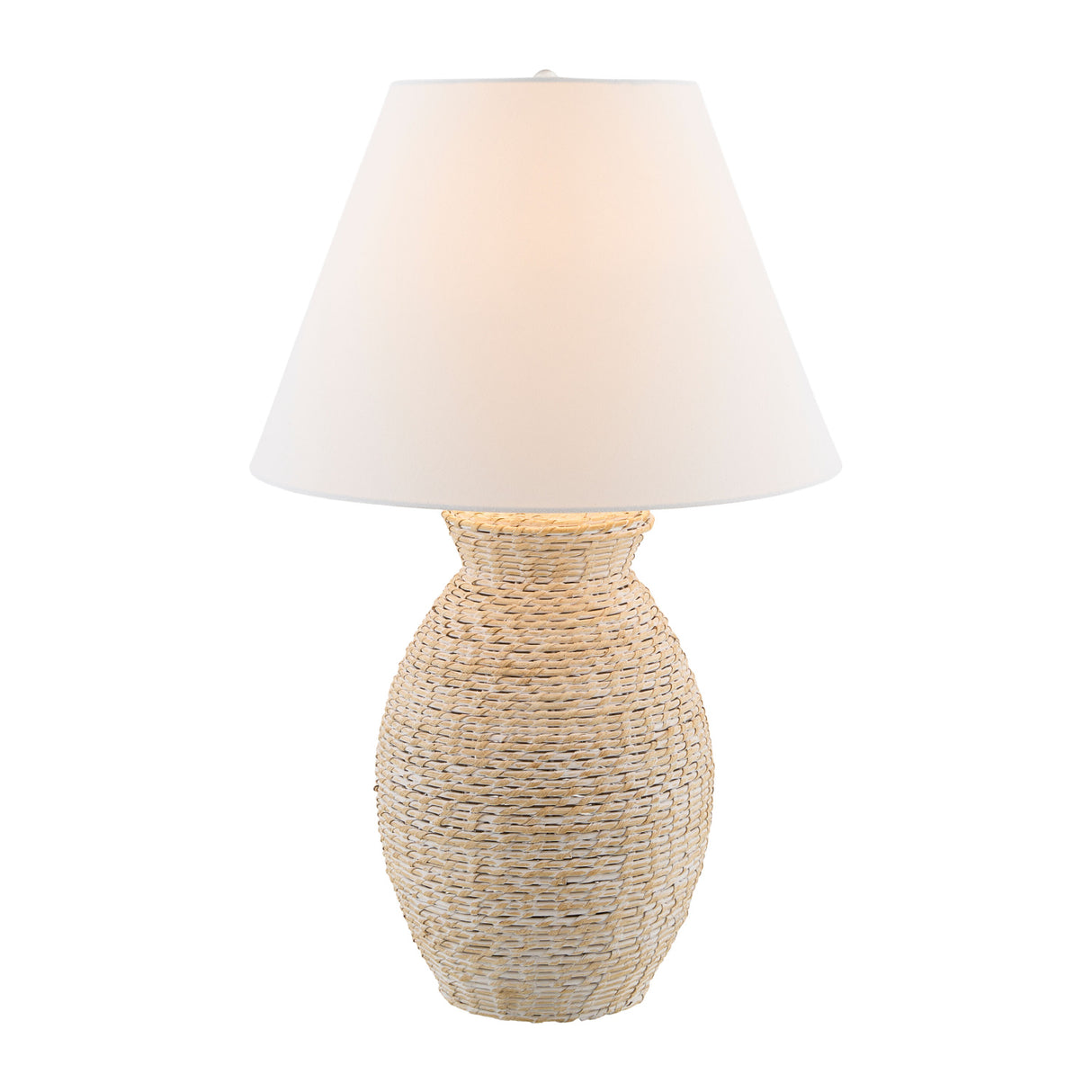 Modern European furniture - Painted Rattan Accent Table Lamp - www.oroa.com | Oroa.com