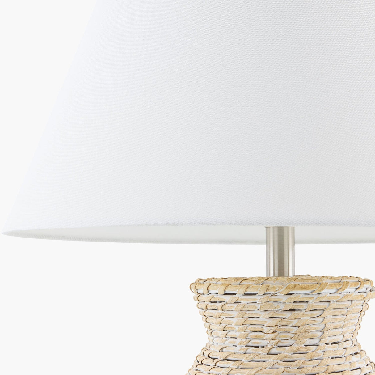 Modern European furniture - Painted Rattan Accent Table Lamp - www.oroa.com