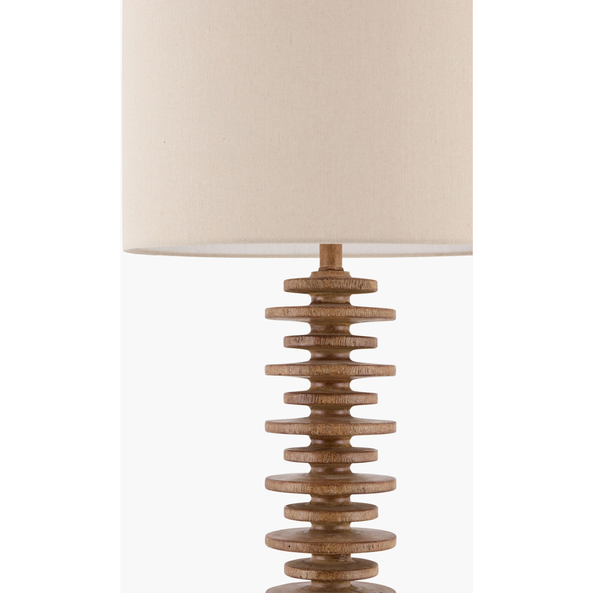Modern European furniture - Beige Stacked Base Floor Lamp - www.oroa.com