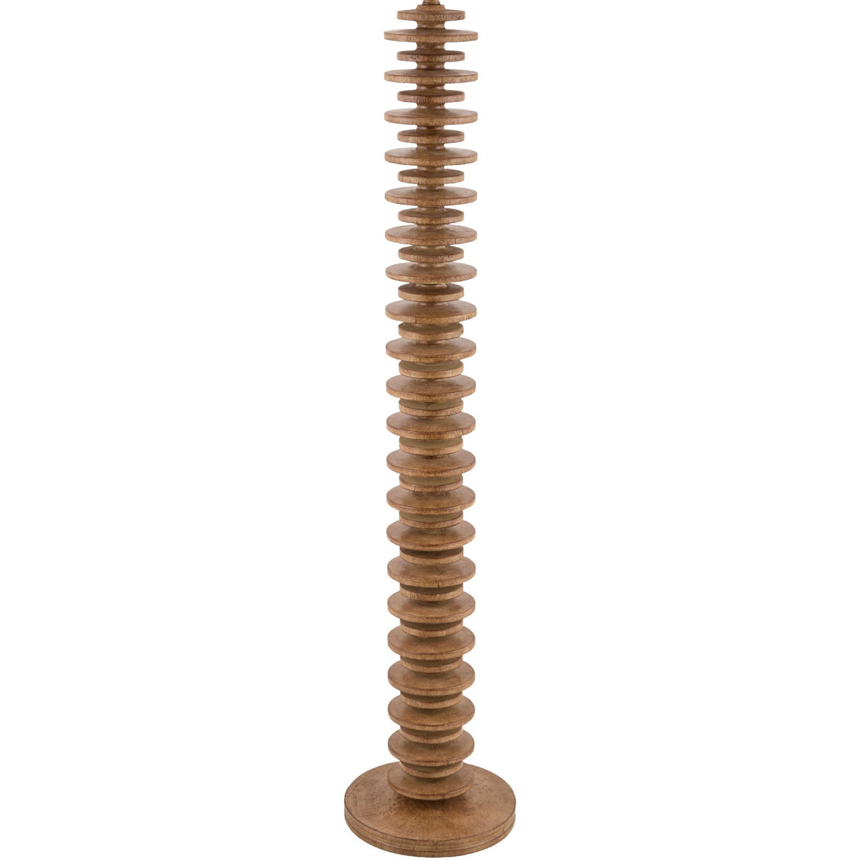 Modern European furniture - Beige Stacked Base Floor Lamp - www.oroa.com
