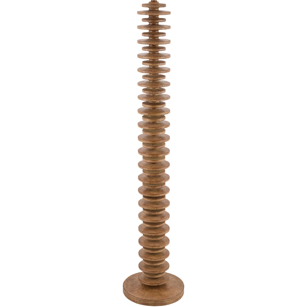 Modern European furniture - Beige Stacked Base Floor Lamp - www.oroa.com