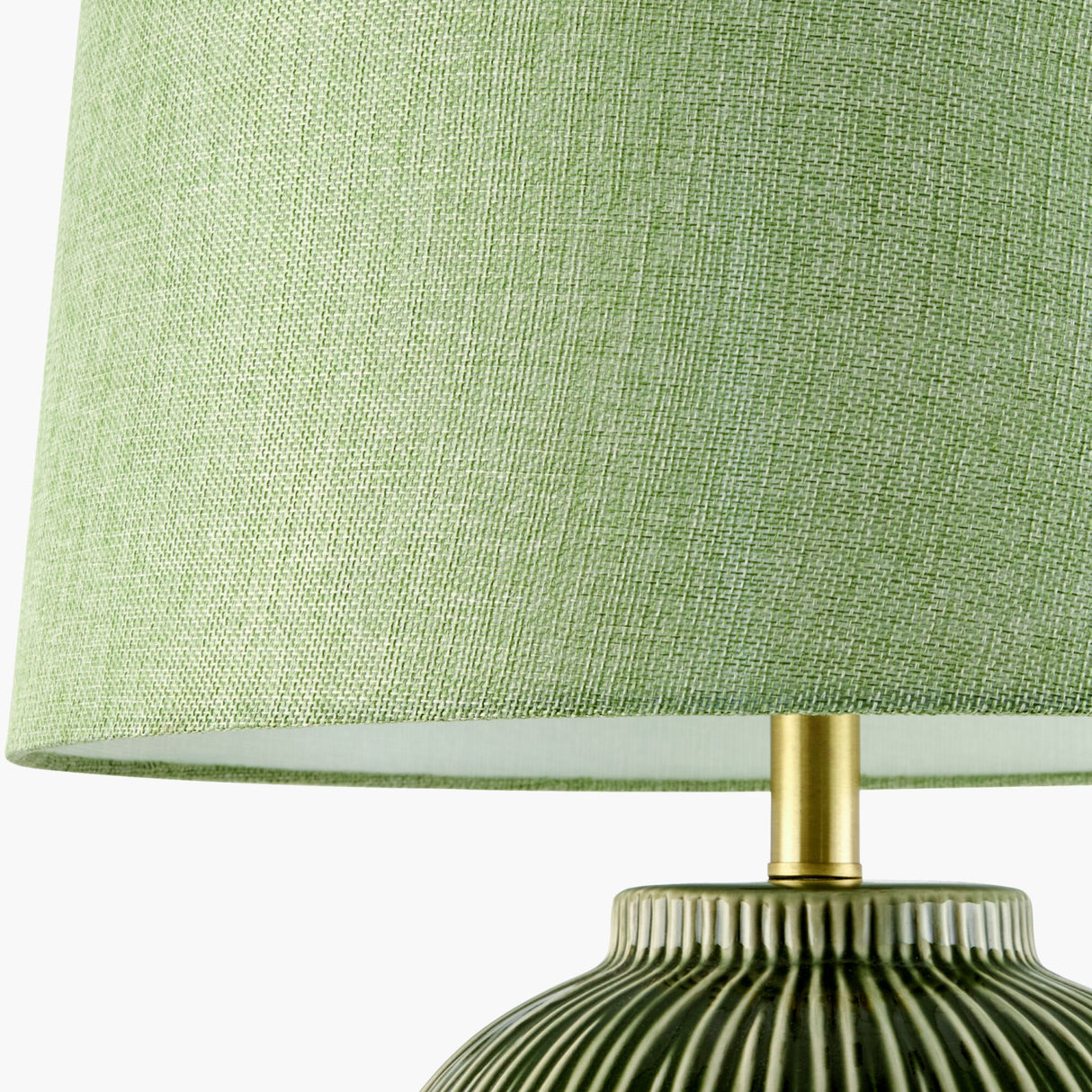 Modern European furniture - Hand-painted Green Ceramic Table Lamp - www.oroa.com