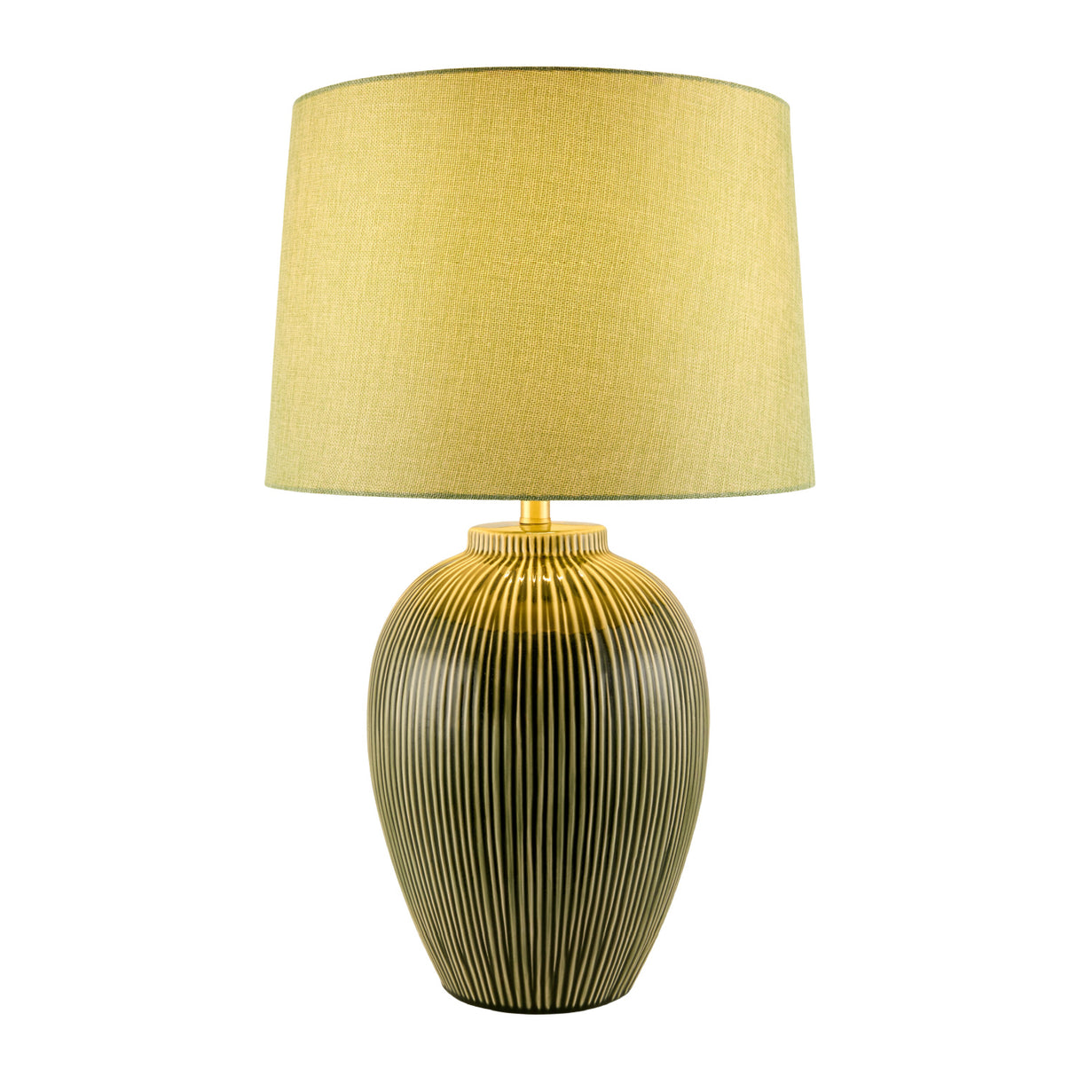 Modern European furniture - Hand-painted Green Ceramic Table Lamp - www.oroa.com