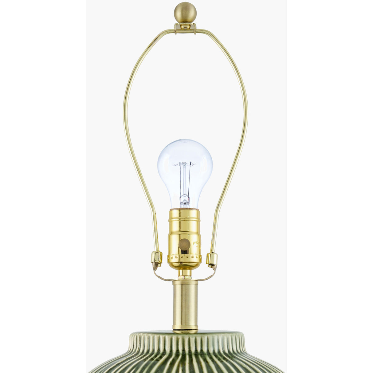 Modern European furniture - Hand-painted Green Ceramic Table Lamp - www.oroa.com